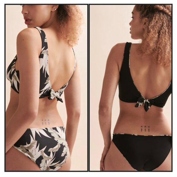 NWT MALAI Perwinkle Reversible Twisted Bikini S - Picture 3 of 12